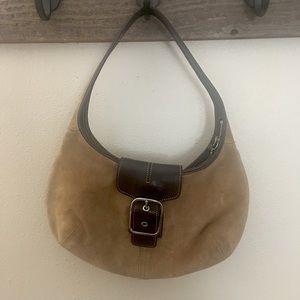 Vintage suede coach purse